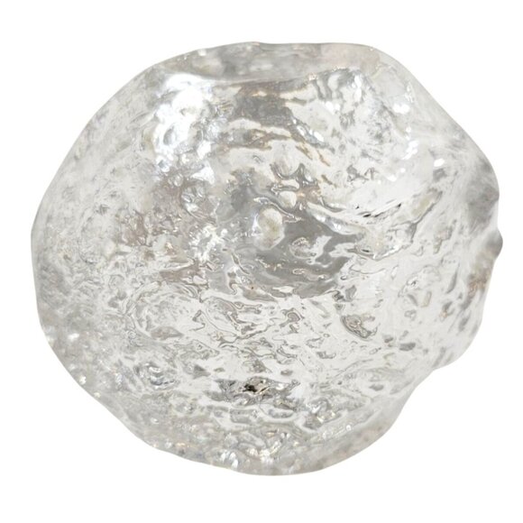 Vintage 1973 Kosta Boda Snowball Votive Tealight Holder Clear Scandinavian Glass - Picture 2 of 8